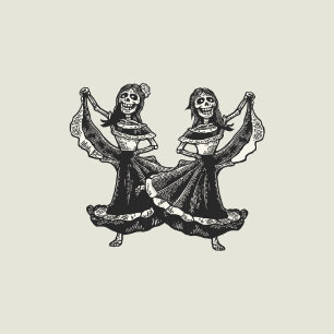 Puzzle Invitación a la boda de Calaveras (Lesbiana)