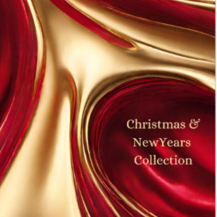 Invitación Navidades Fiesta-elegante rubí rojo y oro-