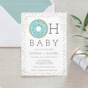 Tarjeta de agradecimiento Baby Shower de Donut Spr