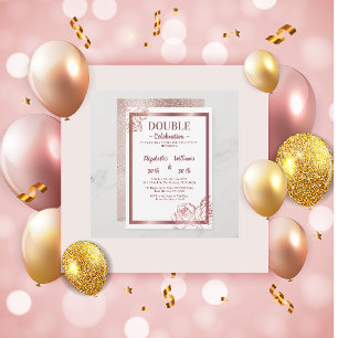 Servilleta De Papel Bronze Adultos Doble Conjunta de cumpleaños gemelo