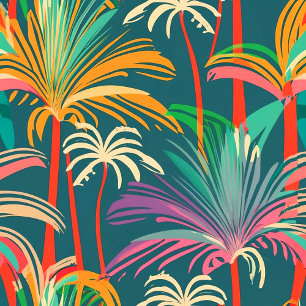 Invitación Cumpleaños Beach fiesta Palm Tree hojas sunset