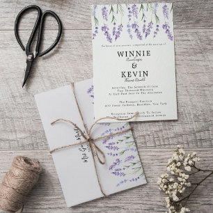 Invitación Boda de Lavender Country