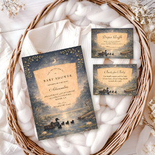 Invitación Ducha de Bebé Pato de Cuento de Hadas