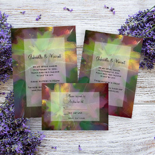 Invitación Hosta de roble otoñal Hidrangea Boda