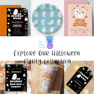 Invitación Stomp Chomp Roar Scream Dino Halloween Cumpleaños