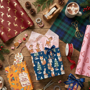 Papel De Regalo Navidad Cálida de Cítricos y Especias de Invierno