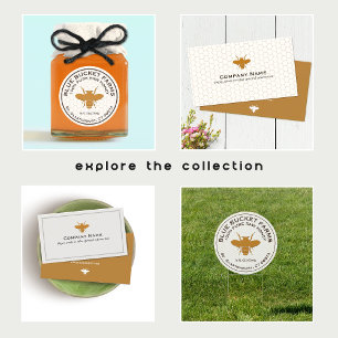 Tarjeta de presentación del logotipo de Bee