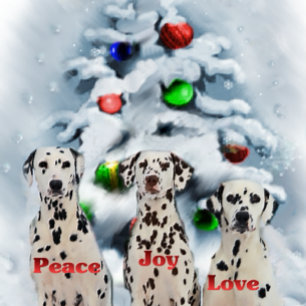 Tarjeta Festiva Regalos de Navidades de Dalmacia