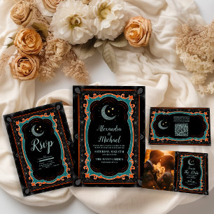 Reserva La Fecha Foto Celestial Mystical Moon Starry Night Boda