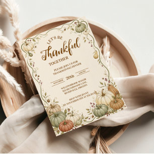 Servilleta De Papel Calabaza Elegante de Día de Acción de Gracias