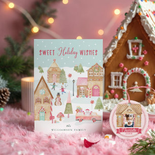 Póster Fun Gingerbread Bakery Co Nombre de Familia Person