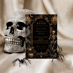 Invitación Fiesta Clásica de Halloween Vintage