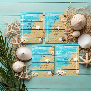 Invitación a la boda de veraneo en la playa turque