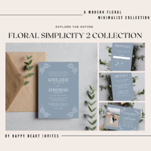 Verdadera sencillez 6 Camo Invitación a la boda fl