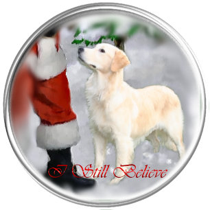 Tarjeta Festiva Regalos de Navidades de Golden Retriever