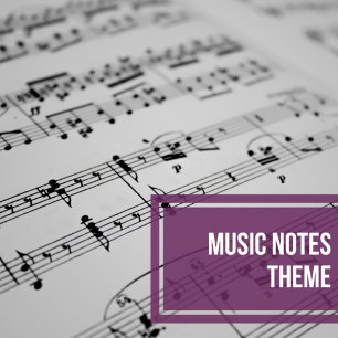 Invitación Music Notes Modern Black and White Musical