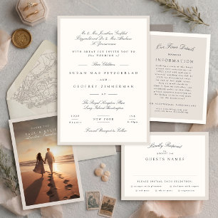 Tarjeta De Confirmación De Asistencia Boda de Caligrafía Minimalista Elegante