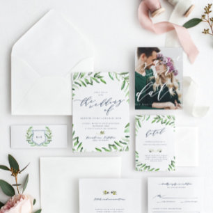 Invitación de Boho Garden a la boda de Olive Branc