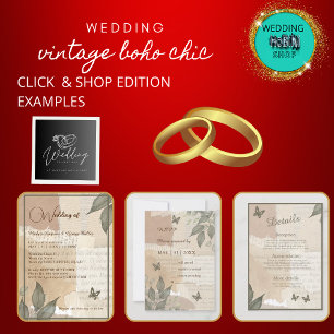 Caja Para Regalos boda vintage boho moda eucalipto verde