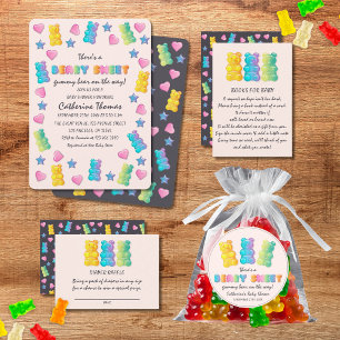 Pegatina Redonda Gummy Bear Colorful Jelly Candy Baby Shower