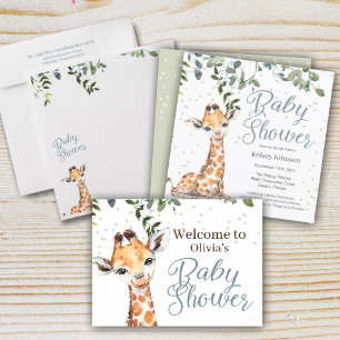 Invitación a Baby Shower del Chica de la selva Saf