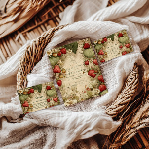 Servilleta De Papel Despedida de soltera Vintage Strawberry Meadow