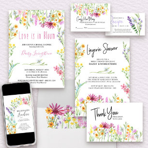 Tarjeta De Agradecimiento La pradera de flores silvestres personalizada