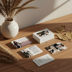 Tarjeta De Visita Foto de negocios mínima y profesional