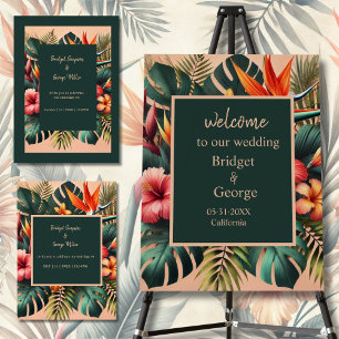 Servilleta De Papel Boda tropical exótico de Hawái