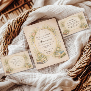 Servilleta De Papel Ducha de Novia en Jardín de Libros Vintage