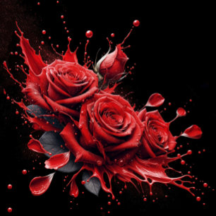 Servilleta De Papel De Cena Rosas en flor - Cumpleaños elegante