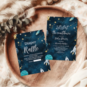Servilleta De Papel Aeronave de Baby Shower exterior espacial