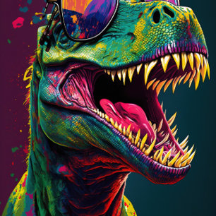 Dino Fiesta 4ª invitación de cumpleaños a los dino