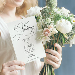 INVITACIÓN ELEGANTE DE BODA DE SILVER SCRIPT   MÍN