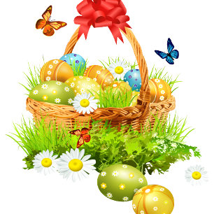 Pegatina Redonda Feliz Navidad de Pascua