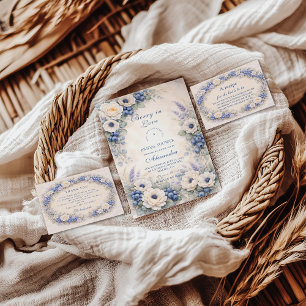 Tarjeta De Agradecimiento Jardín de Arándanos Cottage Baño de Novia