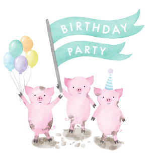 Invitación a la fiesta de cumpleaños de los niños 