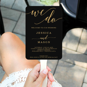 Invitación Elegante minimalista Boda de oro Bienvenido Itiner
