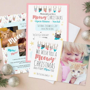 Invitación Evento de Fiesta de la Casa Abierta de Meowy Navid