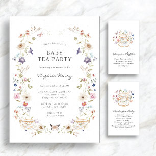 Invitación Fiesta de té Baby Shower