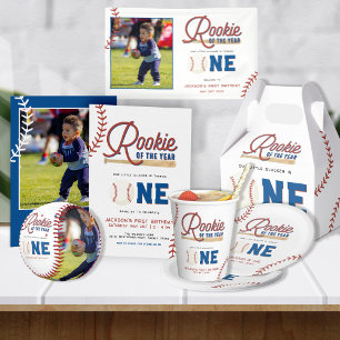 Lona Fiesta del primer cumpleaños del beisbol Rookie of