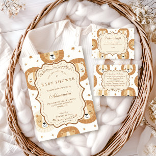Servilleta De Papel Ducha de Bebé León Safari Neutral