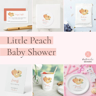 Lámina Invitación a Baby Shower de Budget Little Peach