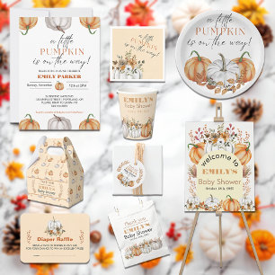Invitación Una calabaza está en camino a Baby Shower