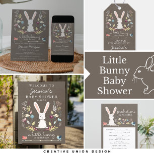 Invitación Baby Shower de un conejito