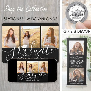 Anuncio 4 Collage de Graduación de Fotografías con escritu