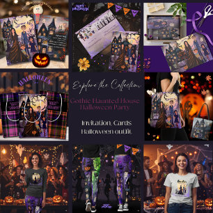 Servilleta De Papel Napkin morado y rosado de Halloween