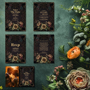 Invitación Royal Victorian Gothic Floral Boda