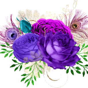 Invitaciones a la boda Purpurina Fiesta Peacock de