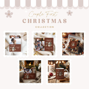 Cojín Decorativo Occidental Primera Navidad Casados 7 Foto